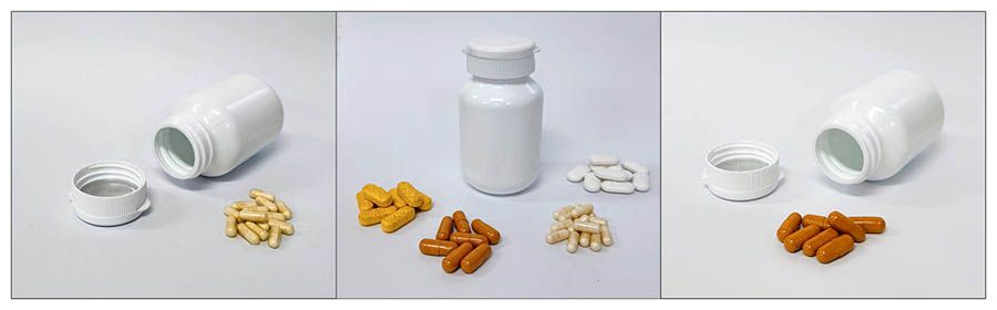 Forma de producto adecuada de la máquina automática de recuento de tabletas y cápsulas de 12 canales de Neostarpack: pastillas, cápsulas blandas y píldoras.