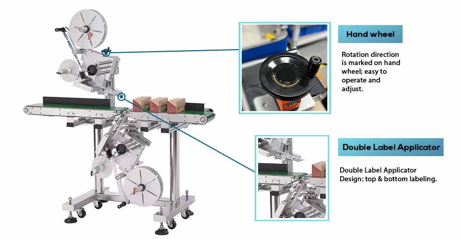 Neostarpack's Automatic Top And Bottom Labeler gets two labeling benefits, improving the capacity.