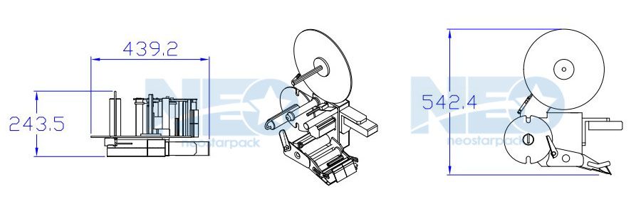 Neostarpack’s Label Applicator layout