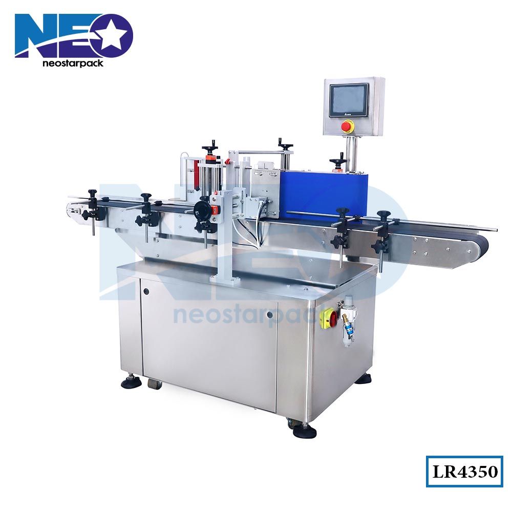 penempel label botol bundar Spindle Wraparound