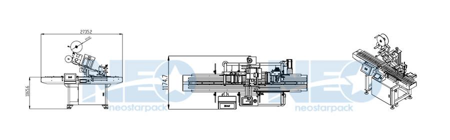 Neostarpack’s tamp labeling machine layout