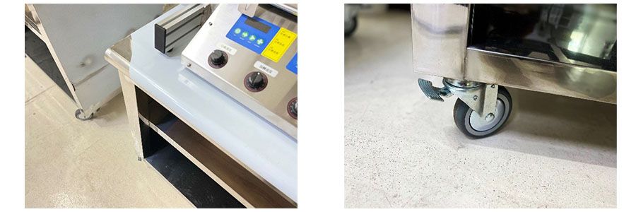 Neostarpack labeler Kekurangan ruang troli dan roda penyangga yang dapat dipindahkan