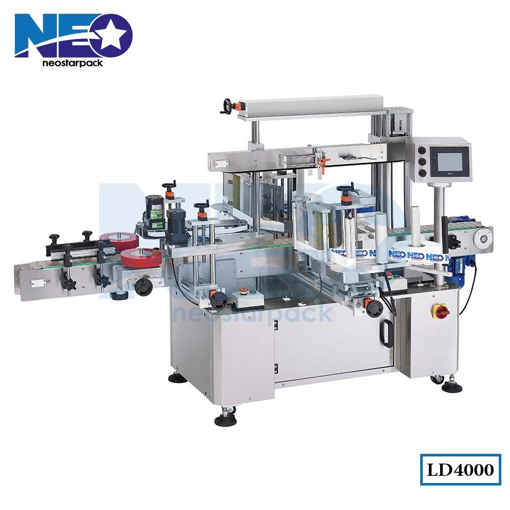 high speed front and back labeler