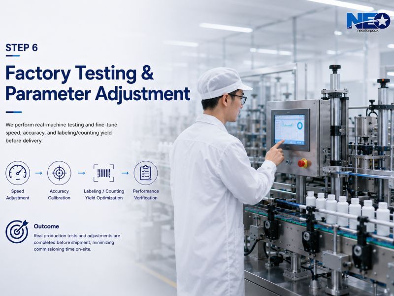 step 6 factory testing & parameter adjustment step 6 factory testing & parameter adjustment